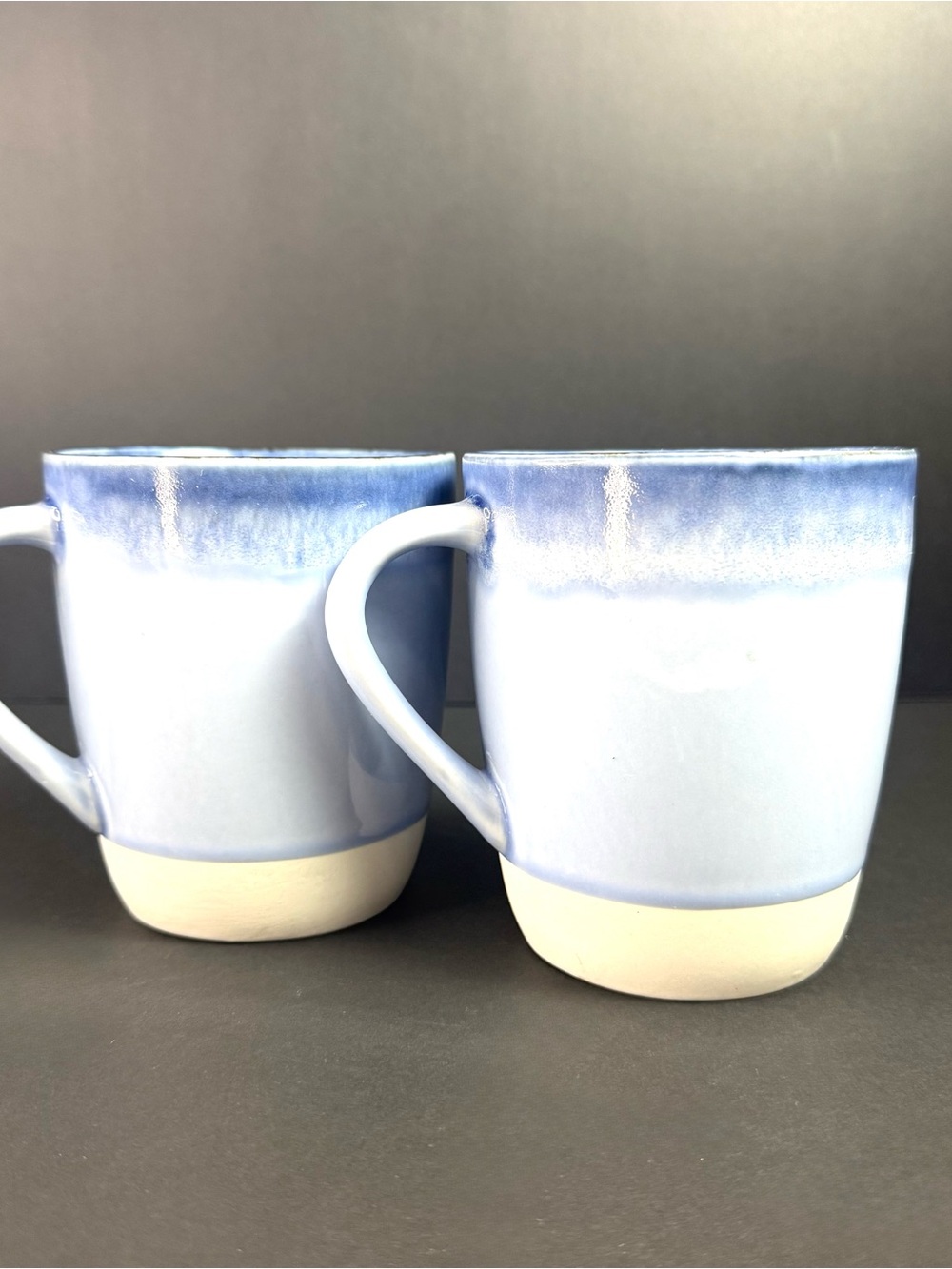 Project 62 Valetta Ombré Stoneware Coffee Mugs Set Of 2 Blue/White 16 Oz